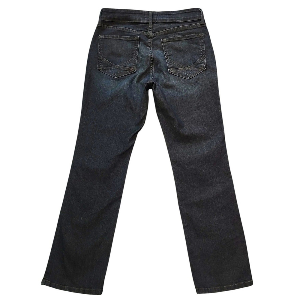 NYDJ Marilyn Straight Leg Jeans Dark Wash Slimming Petite 4P Lift Tuck - Picture 2 of 7